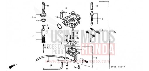 CARBURATEUR PK50L de 1990